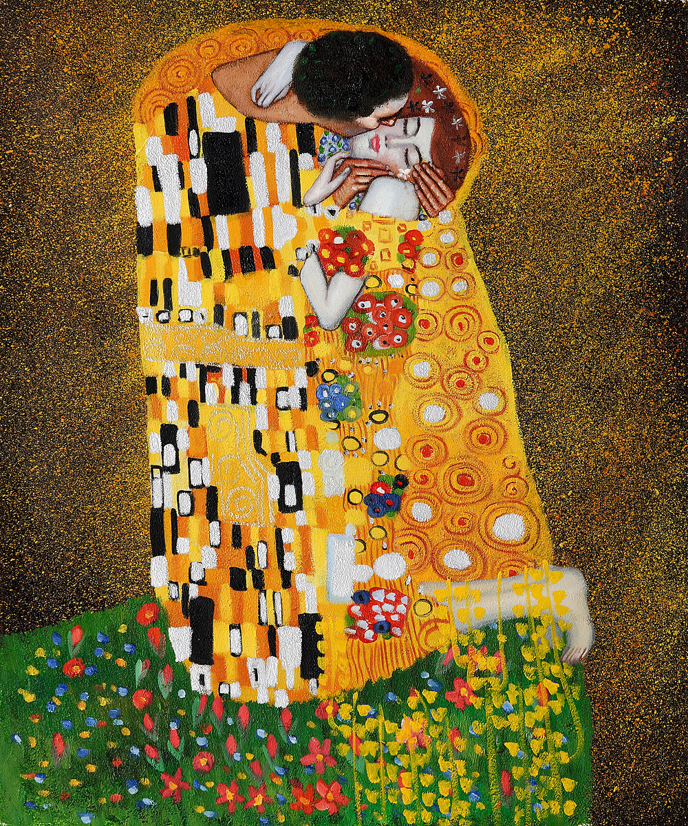 The Kiss Fullview - Gustav Klimt Paintings
